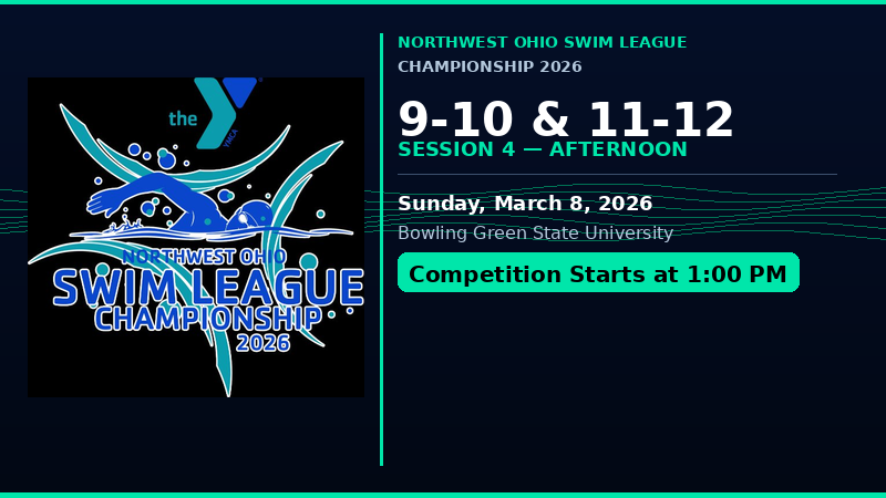 9-12 year old Swimmers - NWOSL Champs Day 2 -Sunday session